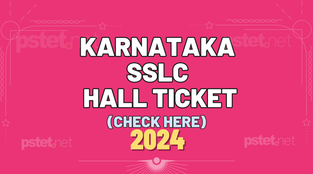 karnataka sslc hall ticket 2024