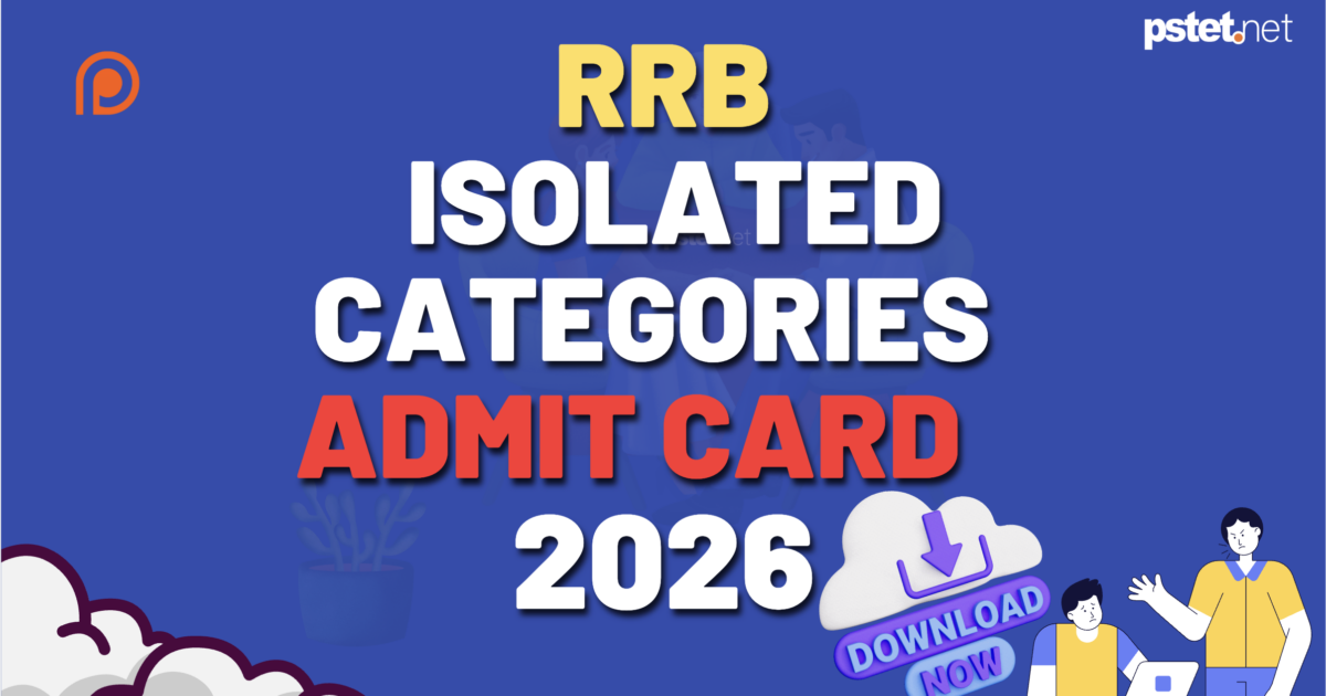 rrb isolated categories admit card 2026:download hall ticket,exam date at rrbapply.gov.in